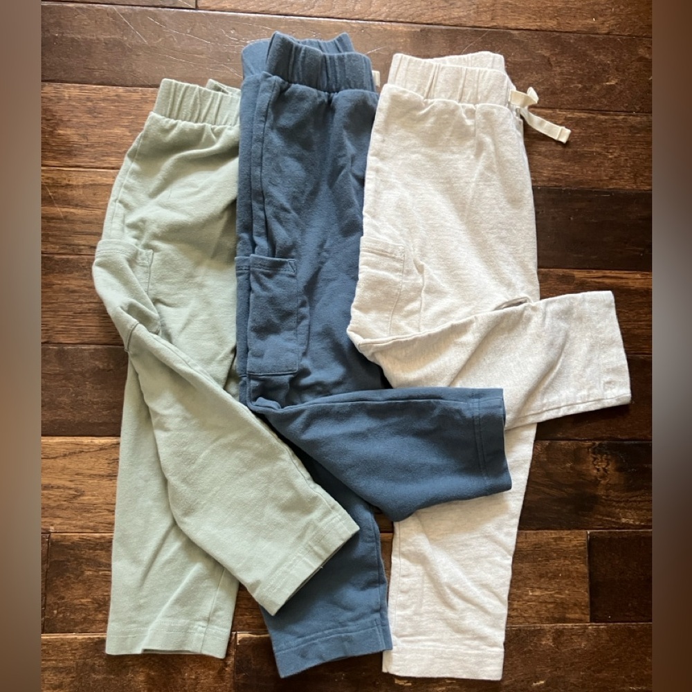 Little Planet organic Kids' Comfy Jogger Pants - Set of 3
